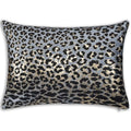 Bryce Animal Print Lumbar Coussin, Bleu