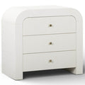 Hump 3 Drawer Bedside Coffre, Blanc