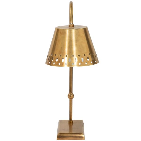Table Vesper Lampe, Aged Patina