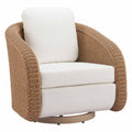 Solara Swivel Chaise, Ivory