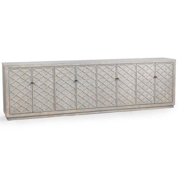 Malibu 8 Door Cabinet, Bleu Washed