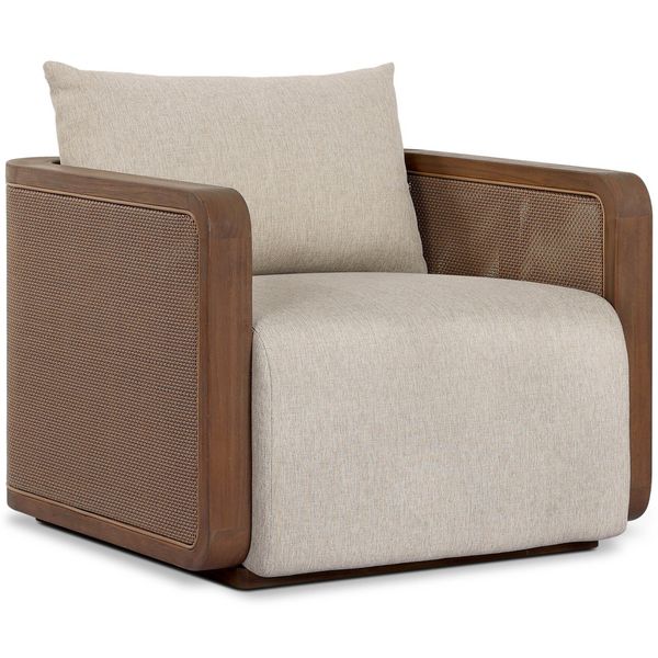 Reiner Outdoor Chaise, Ellor Beige