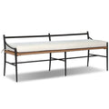 Mae Outdoor Dining Bench, Liller Flax