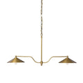 Brecken Linear Chandelier, Aged Antique Brass