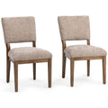 Arima Dining Chaise, Mushroom Taupe, Lot de 2