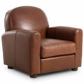 Draper Cuir Chaise, Dulane Acajou